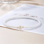 White initial letter bracelet