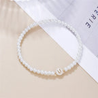 White initial letter bracelet