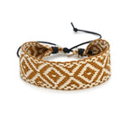 Handmade geometric-pattern Brazilian bracelet