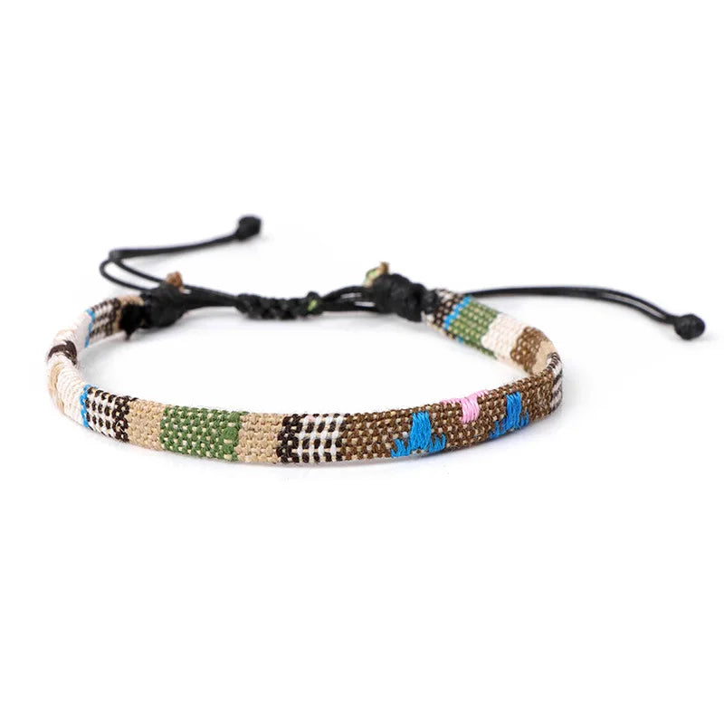 Pulsera brasileña de amistad tejida a mano 