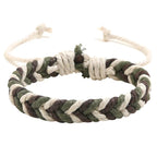 Natural-look cotton thread Brazilian bracelet