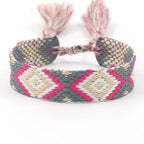 Wide Brazilian bracelet with geometric patterns