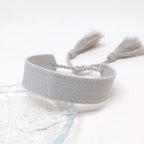 Bracelet Brésilien Pastel Doux Fait Main gris