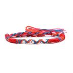 Bracelet Brésilien Style Hippie Bohème rouge