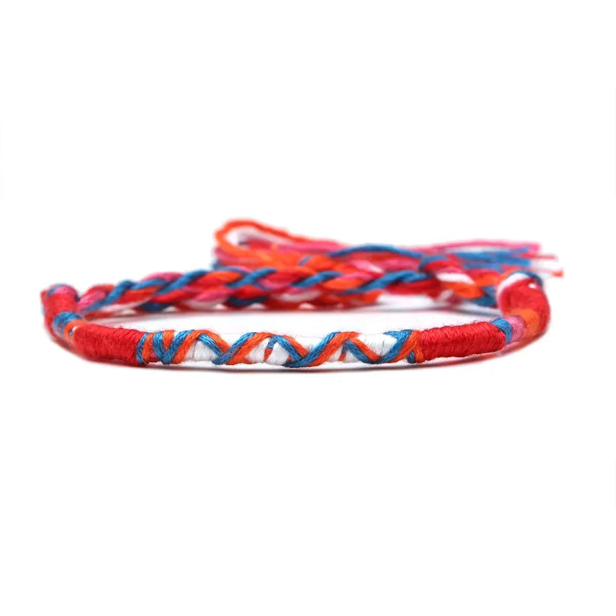 Bracelet Brésilien Style Hippie Bohème rouge