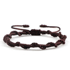 Bracelet Brésilien Tressé Artisanal marron