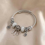 Bracelet Capteur de Rêves et Coeurs