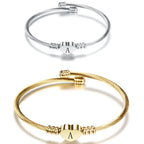 Bracelet coeur avec initiale 