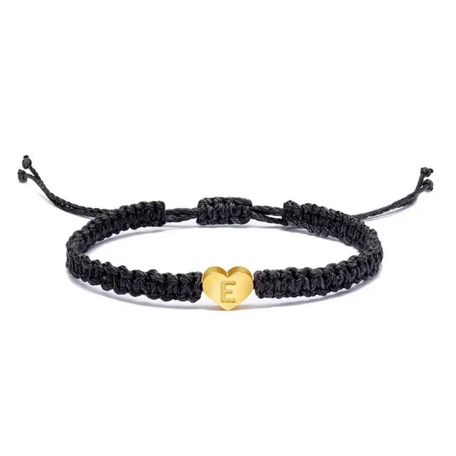 Bracelet Cœur Initiale Or