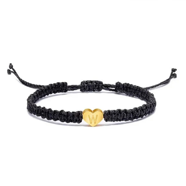 Bracelet Cœur Initiale Or