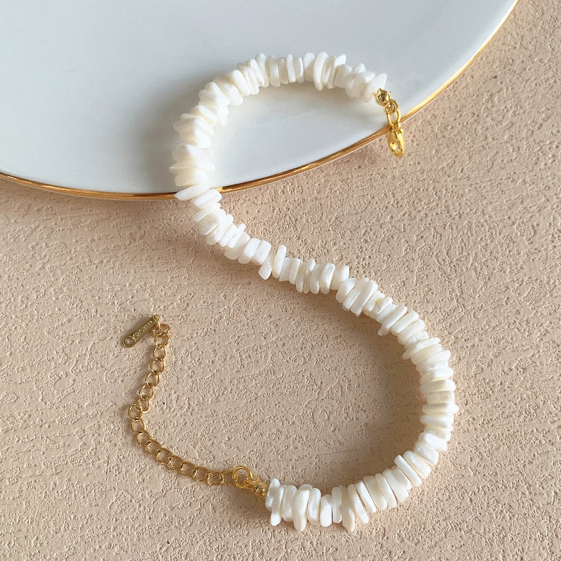 White Mother-of-Pearl Shell Bracelet