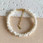 Pulsera de Conchas en Nácar Blanco