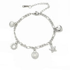 Pulsera de Conchas para Mujer plata