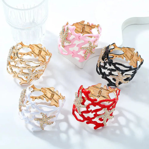 Coral and Starfish Bracelet