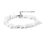 Bracelet corail petits éclats blanc