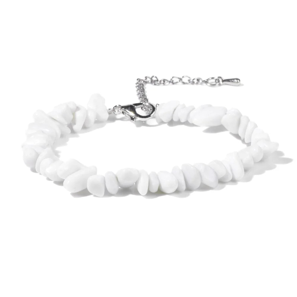 Pulsera con fragmentos de coral