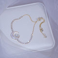 Moon Crescent Women's Zircon Chain Bracelet