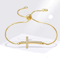 Christian Cross Zircon Bracelet for Women