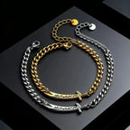 Pulsera cubana para hombre con espada de Ali Zulfiqar símbolo islámico 