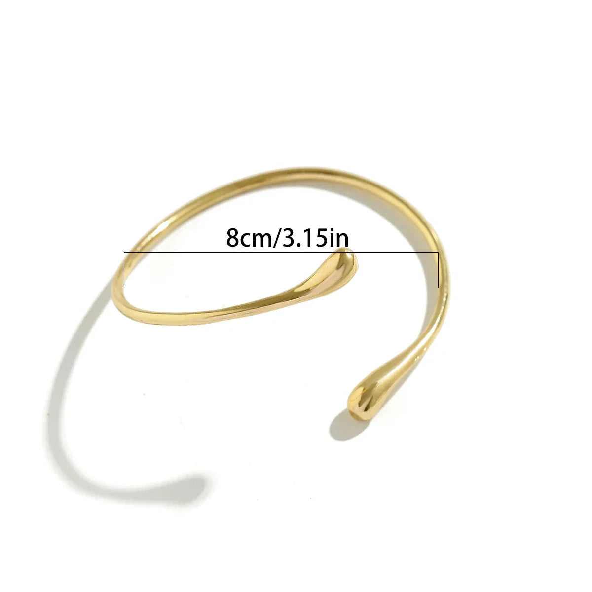 Brazalete de Brazo para Mujer Gota de Agua - Adorno Cadena de Brazo y Joya de Bíceps oro