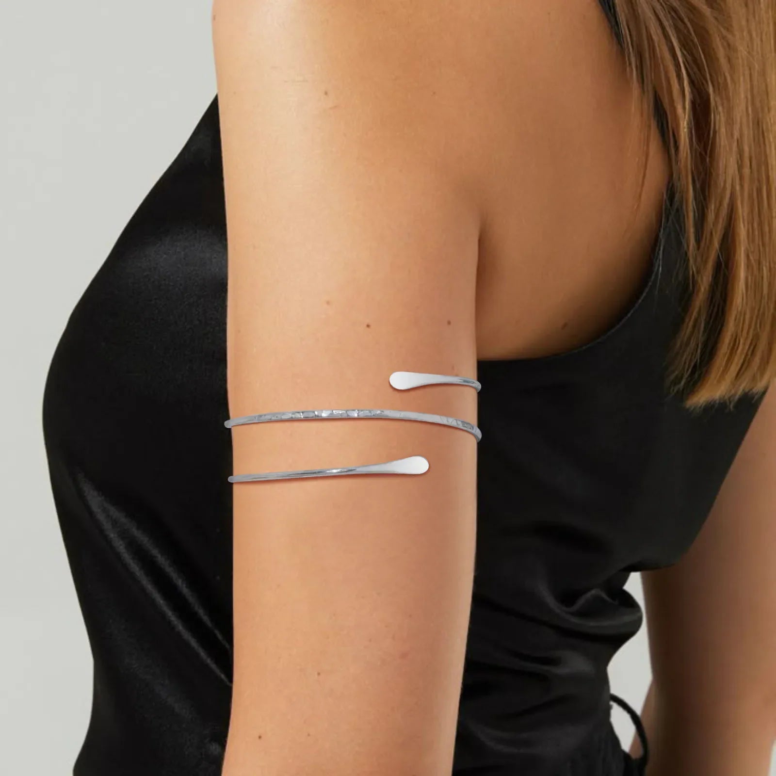 Bracelet de bras pour femme - chaîne de biceps fine argent