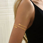 Women's arm bracelet - fine bicep chain