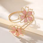 Bracelet de bras pour femme fleur - Chaîne de biceps rose