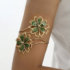 Women's floral upper arm bracelet - bicep chain