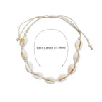 Bracelet de cheville coquillage Cauri pour femme