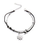 Pulsera de Tobillo Doble Fila Sol