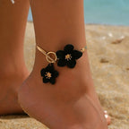 Flower anklet for women