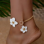 Flower anklet for women