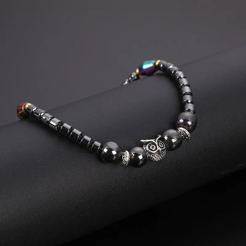 Bracelet de cheville hibou pour femme