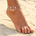 Infinity Anklet Bracelet for Women Silver