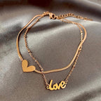 Pulsera de Tobillo Love