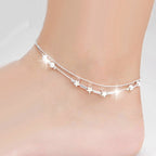Women's Silver Ankle Bracelet