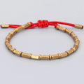Vintage Tibetan Buddhist Red ID Bracelet