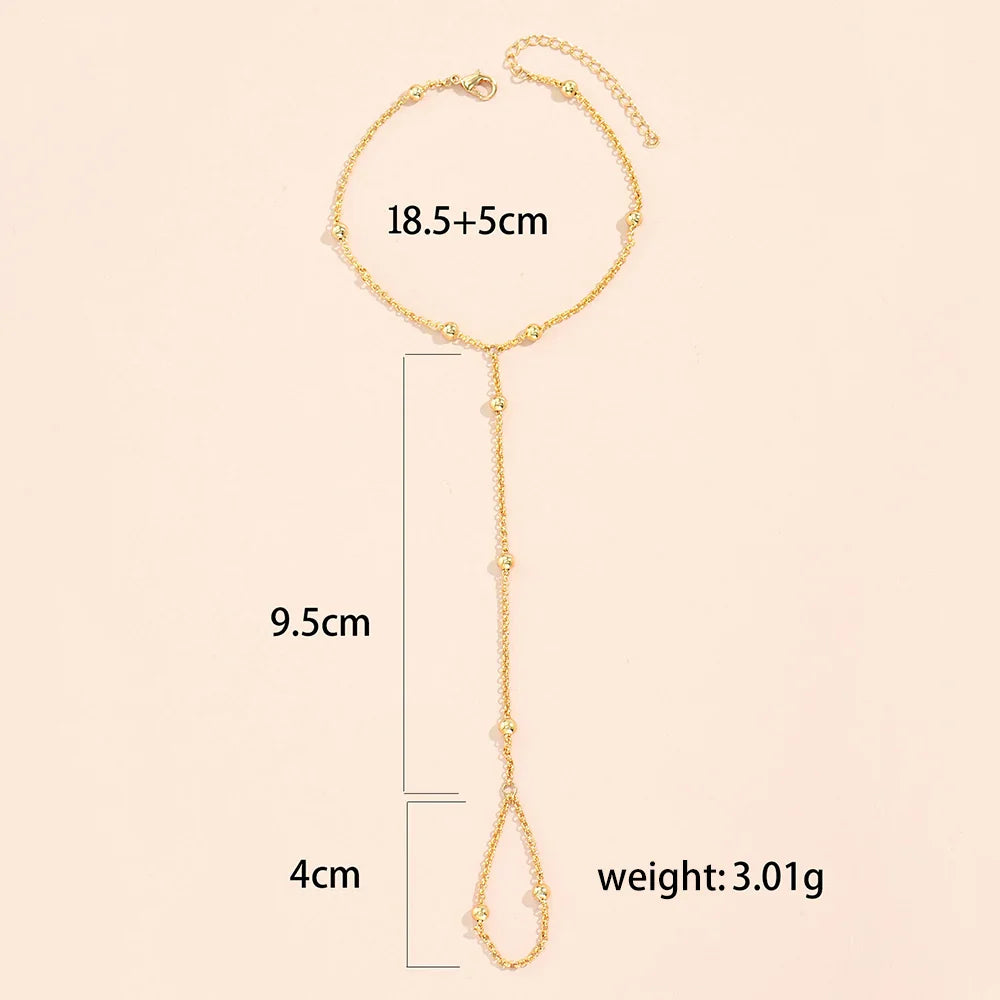 Women's Hand Jewelry Bracelet Finger & Hand Chain