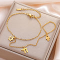 Pulsera de mano y dedo con colgantes de protección judíos Chai, Estrella de David y mano de Fátima 
