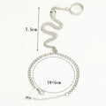 Pulsera de Mano Serpiente Joya Mujer Cadena Mano & Dedo plata