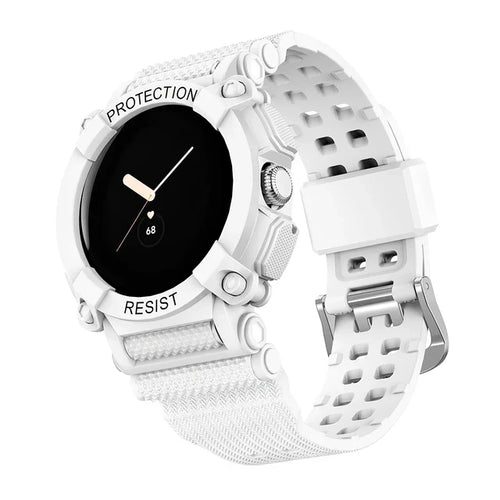 Solid Protective Band Smartwatch Google Pixel Watch 1 & 2 White