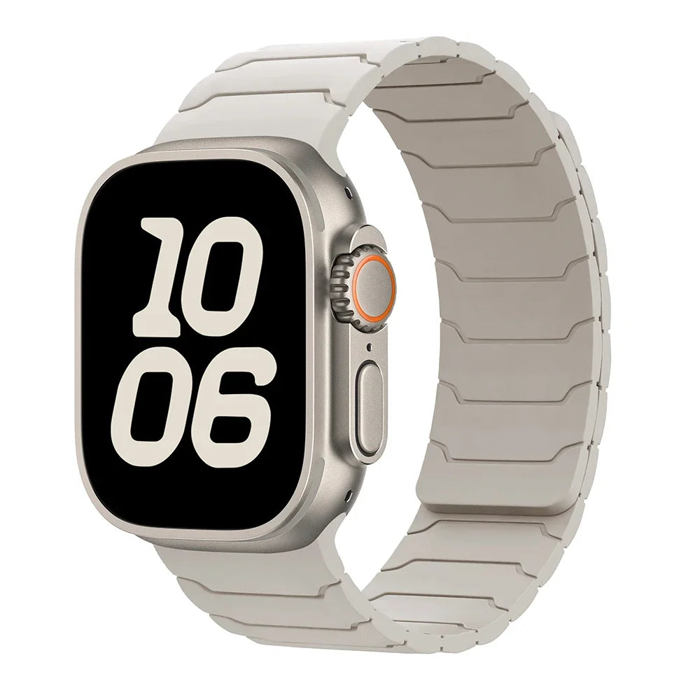 Bracelet de remplacement aimanté pour Apple Watch blanc