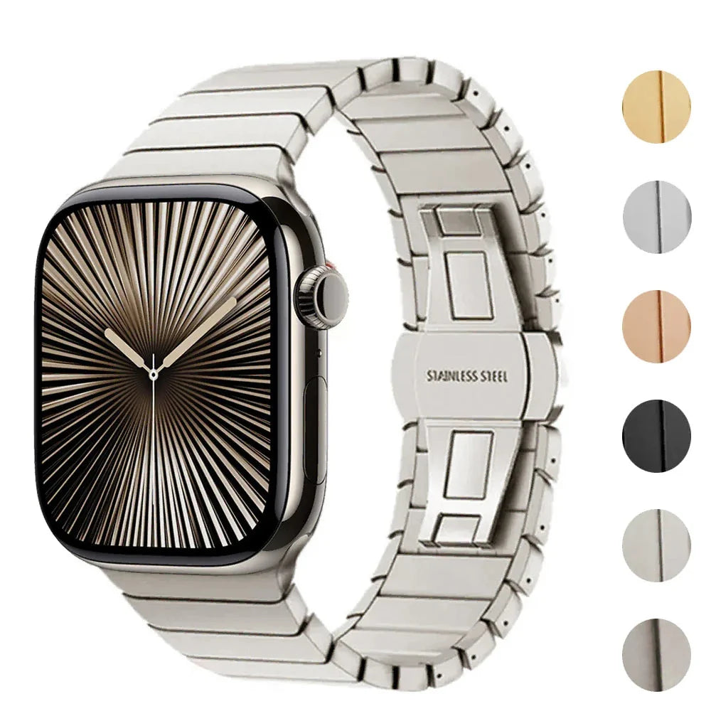 Stainless steel replacement band for Apple Watch