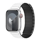 Bracelet de remplacement magnétique pour Apple Watch blanc noir