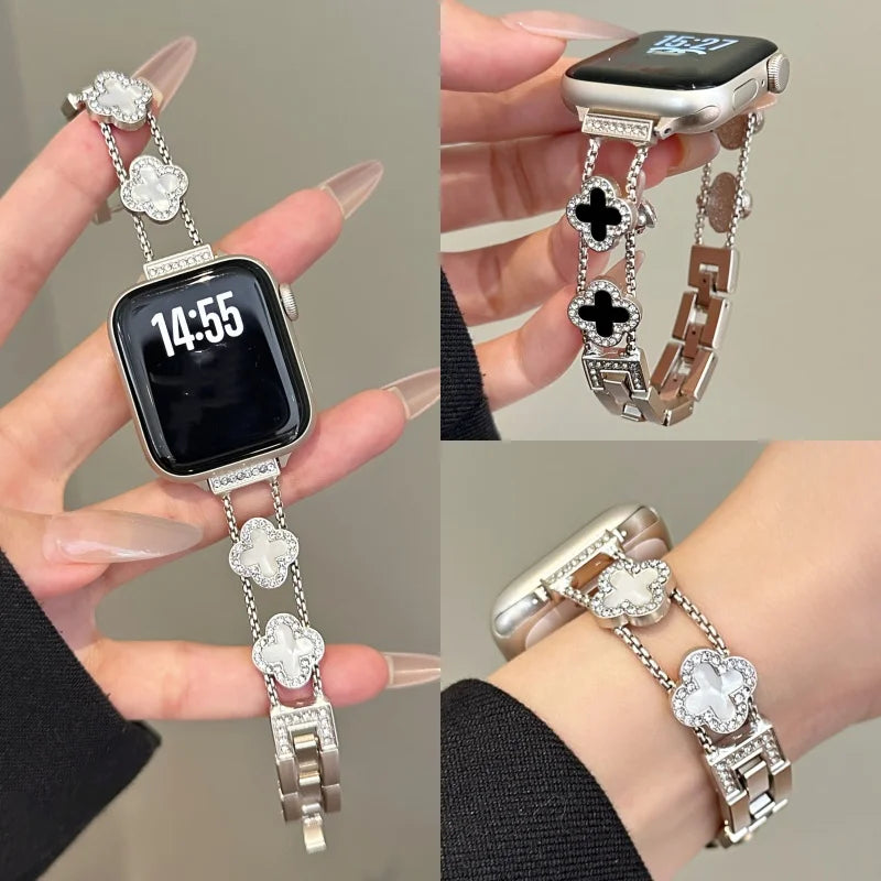 Correas de repuesto para Apple Watch - diseño trébol 