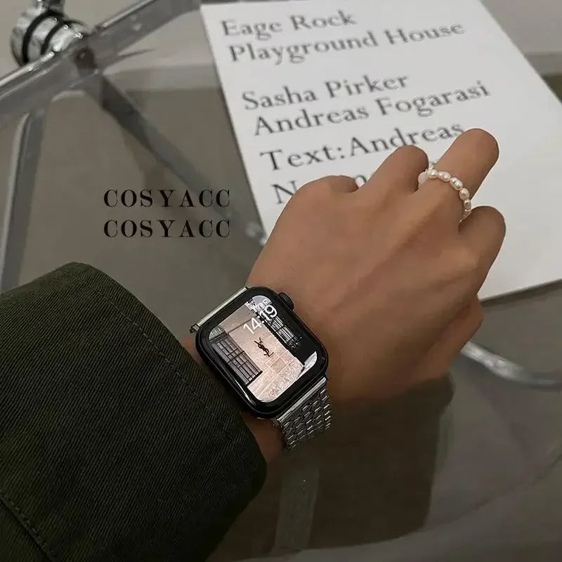 Bracelet de remplacement pour Apple Watch en acier inoxydable - pour femme 