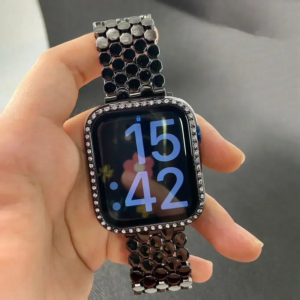 Correas de repuesto para Apple Watch en acero inoxidable - para mujer 