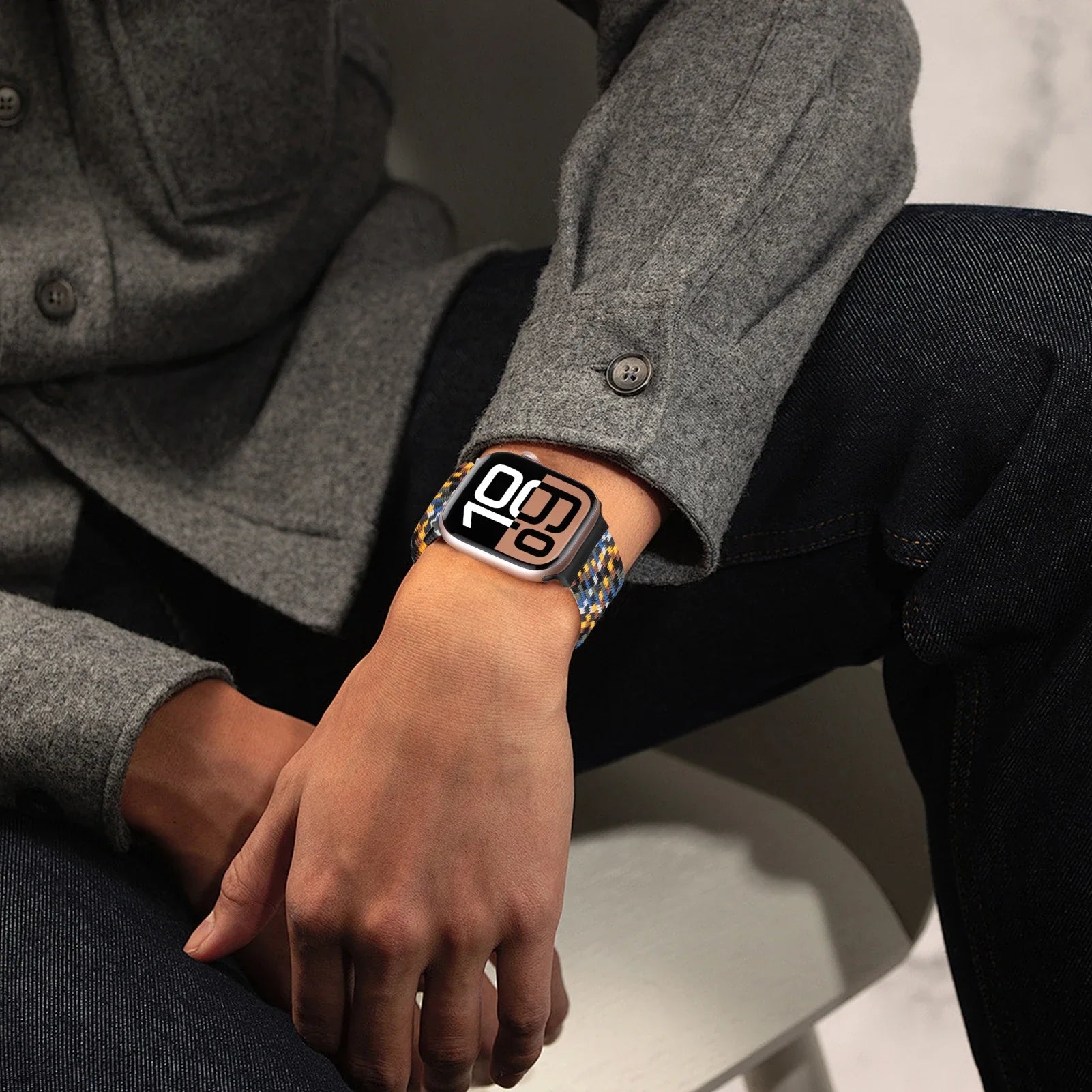 Bracelet de remplacement pour Apple Watch en corde de parachute 