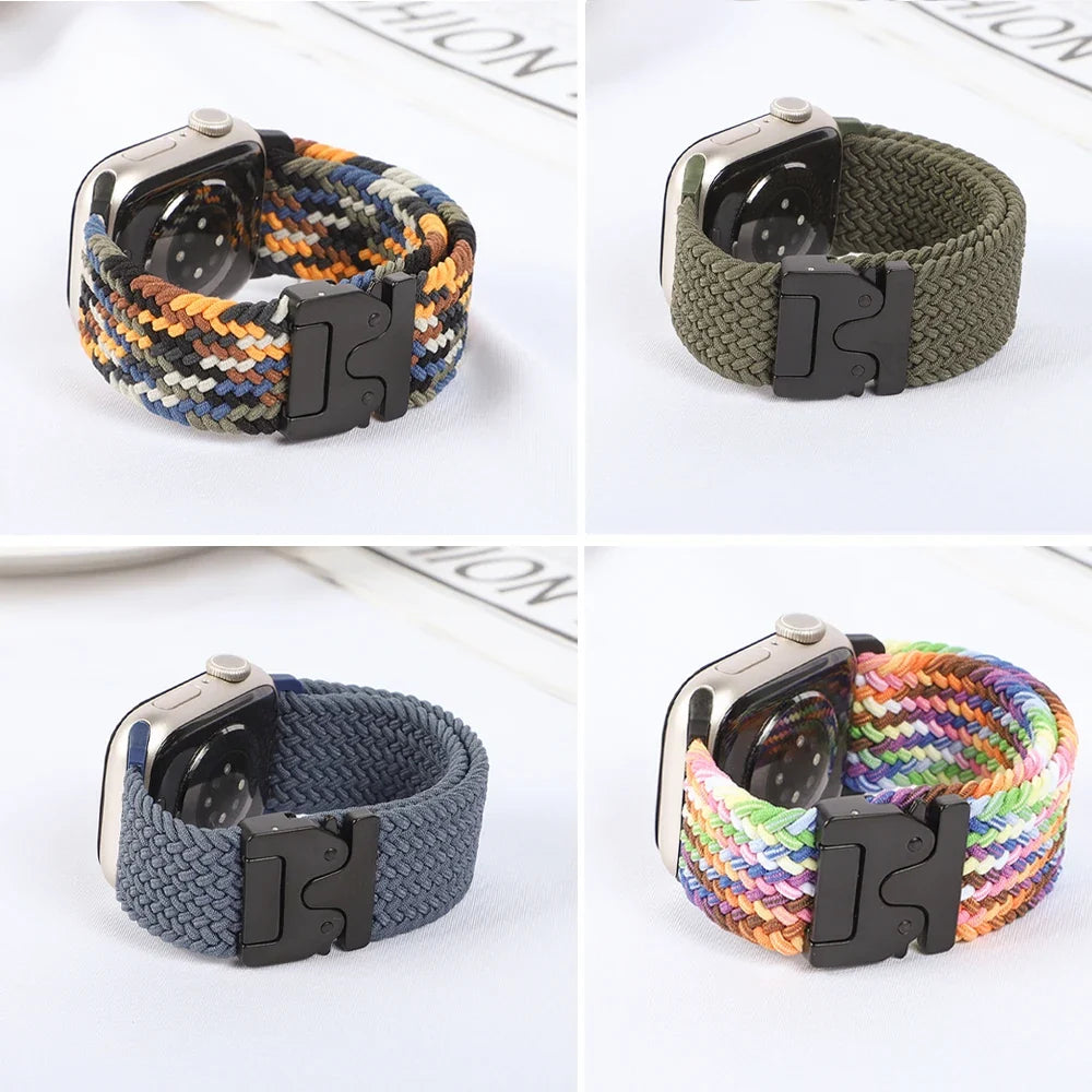 Bracelet de remplacement pour Apple Watch en corde de parachute 