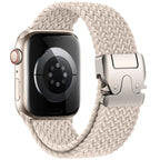 Bracelet de remplacement pour Apple Watch en corde de parachute beige
